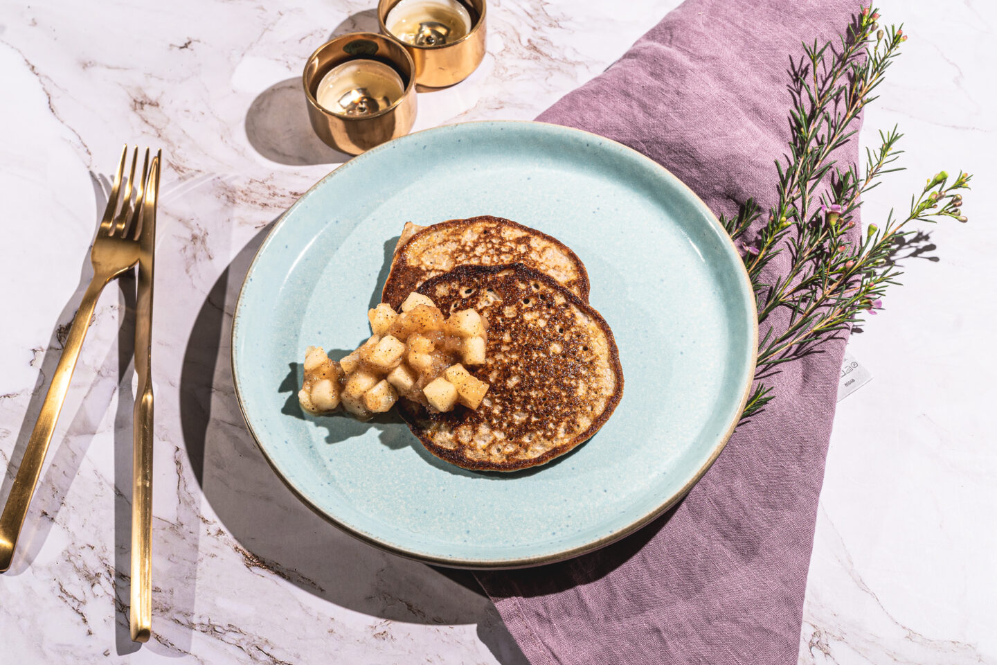 20150124-Pannkaka med äppelkompott